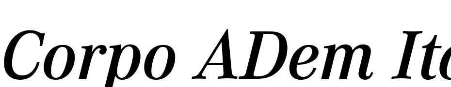 Corpo ADem Italic cкачати шрифт безкоштовно